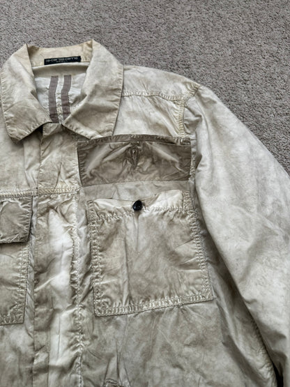 SS09 Rick Owens DRKSHDW "Strutter" Dirty Pearl Poplin Trucker Jacket