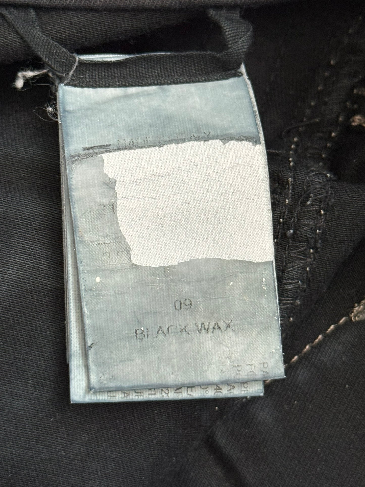 FW13 Rick Owens DRKSHDW Waxed Memphis Biker Denim Jeans