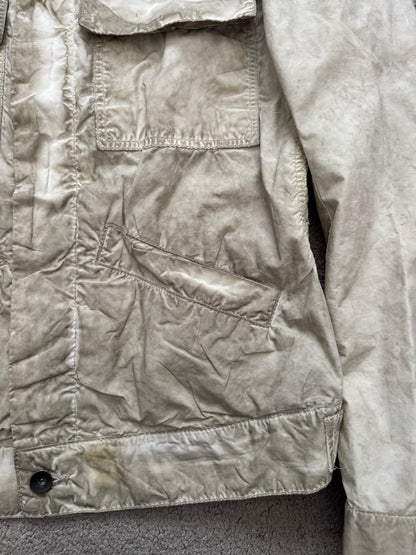 SS09 Rick Owens DRKSHDW "Strutter" Dirty Pearl Poplin Trucker Jacket