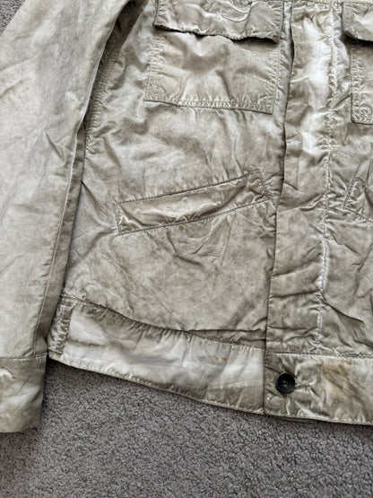 SS09 Rick Owens DRKSHDW "Strutter" Dirty Pearl Poplin Trucker Jacket