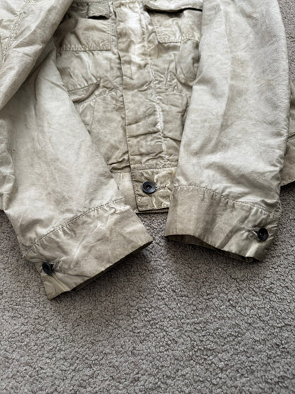 SS09 Rick Owens DRKSHDW "Strutter" Dirty Pearl Poplin Trucker Jacket