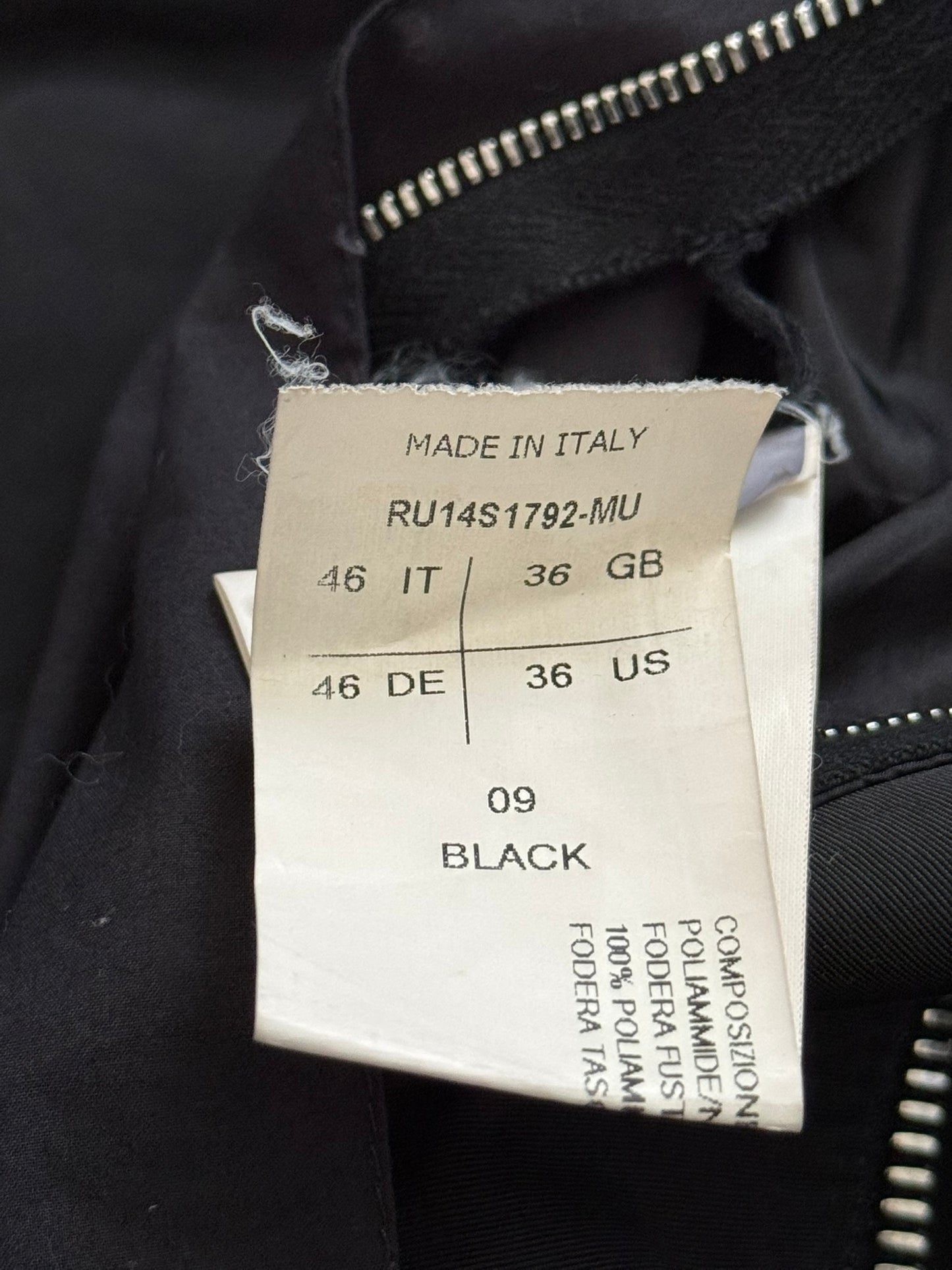 SS14 Rick Owens Mainline "Vicious" Mollino Nylon Jacket