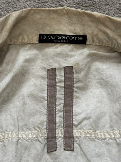 SS09 Rick Owens DRKSHDW "Strutter" Dirty Pearl Poplin Trucker Jacket