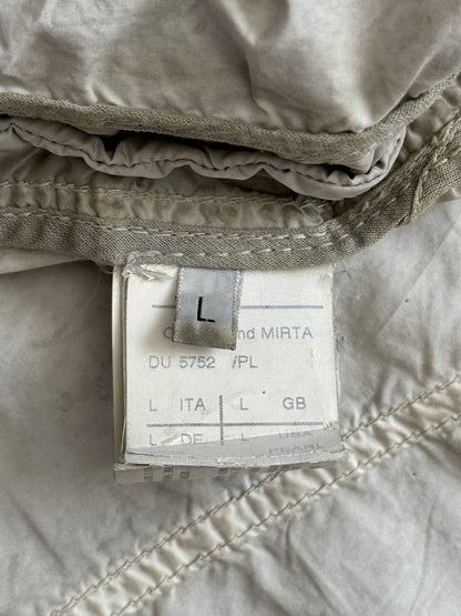 SS09 Rick Owens DRKSHDW "Strutter" Dirty Pearl Poplin Trucker Jacket