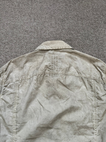 SS09 Rick Owens DRKSHDW "Strutter" Dirty Pearl Poplin Trucker Jacket