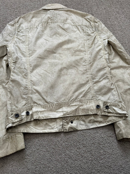 SS09 Rick Owens DRKSHDW "Strutter" Dirty Pearl Poplin Trucker Jacket