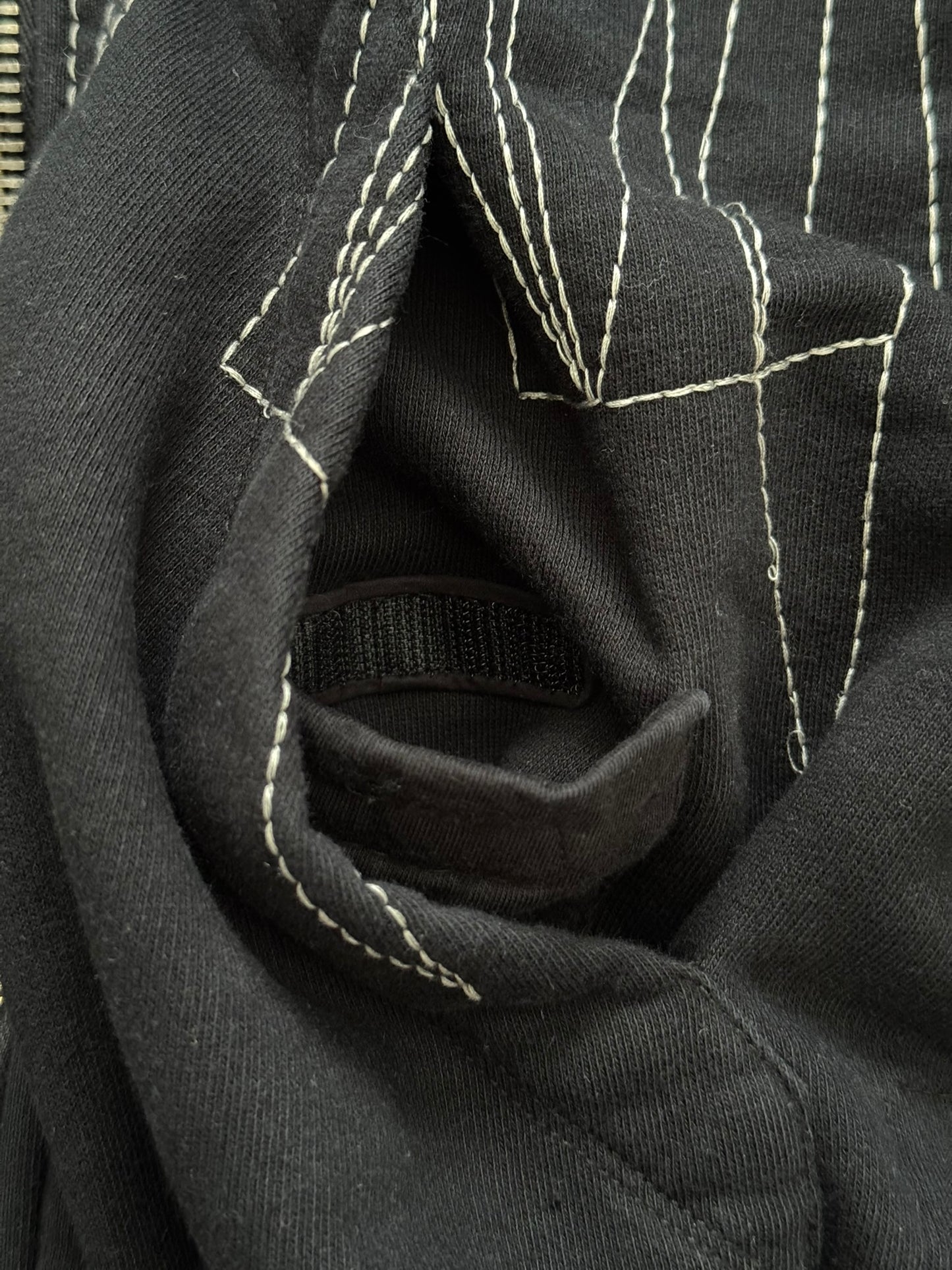 FW15 Rick Owens DRKSHDW Black Felpa Jason Zip Up Hoodie