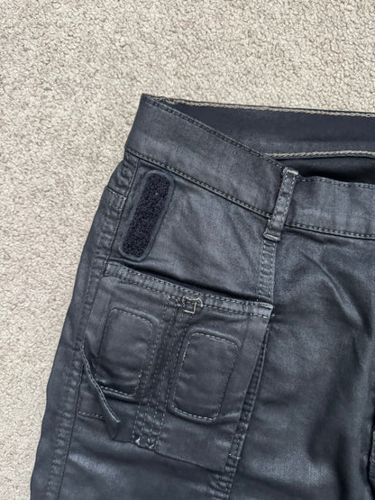 FW13 Rick Owens DRKSHDW Waxed Memphis Biker Denim Jeans