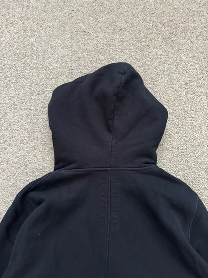 FW15 Rick Owens DRKSHDW Black Felpa Jason Zip Up Hoodie