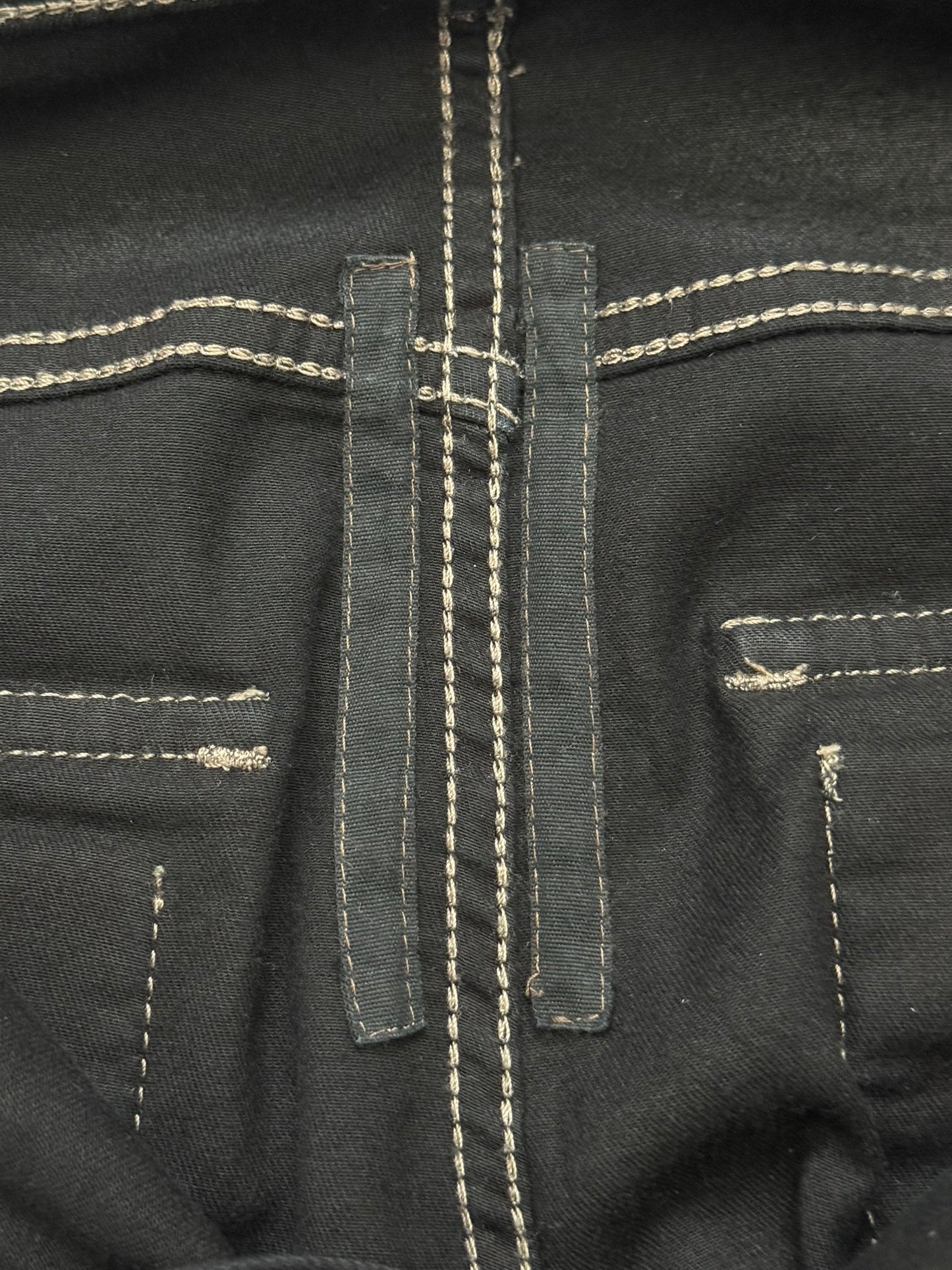 FW13 Rick Owens DRKSHDW Waxed Memphis Biker Denim Jeans