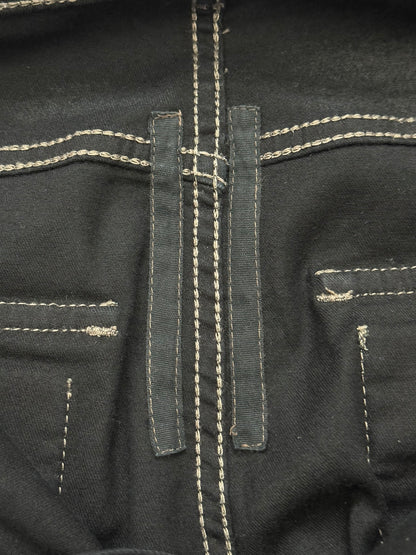 FW13 Rick Owens DRKSHDW Waxed Memphis Biker Denim Jeans