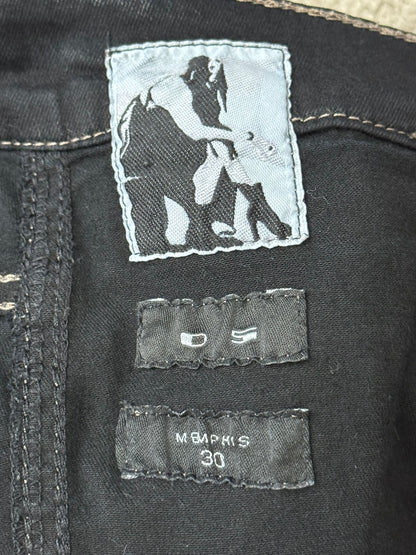 FW13 Rick Owens DRKSHDW Waxed Memphis Biker Denim Jeans