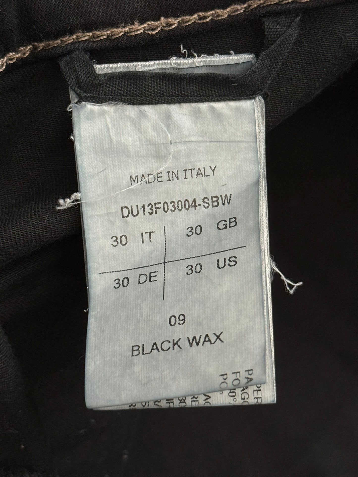 FW13 Rick Owens DRKSHDW Waxed Memphis Biker Denim Jeans