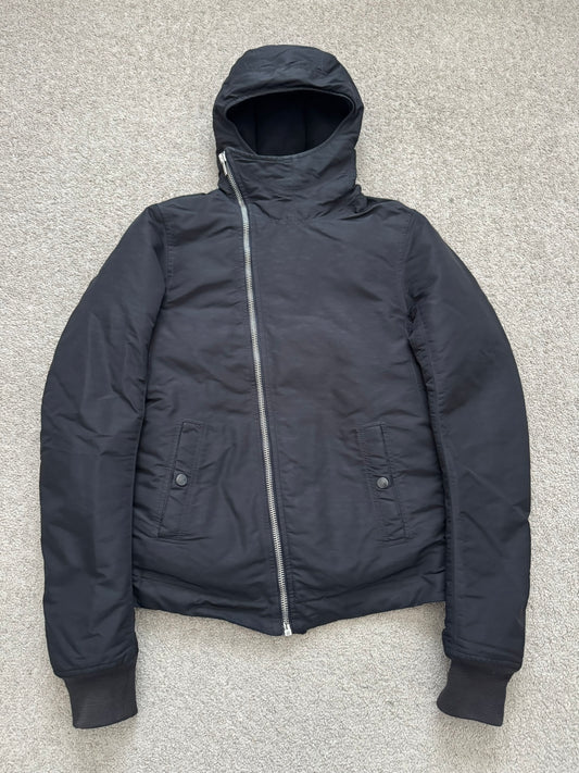 FW08 Rick Owens Mainline "Stag" Nylon Down Scuba Bullet Jacket