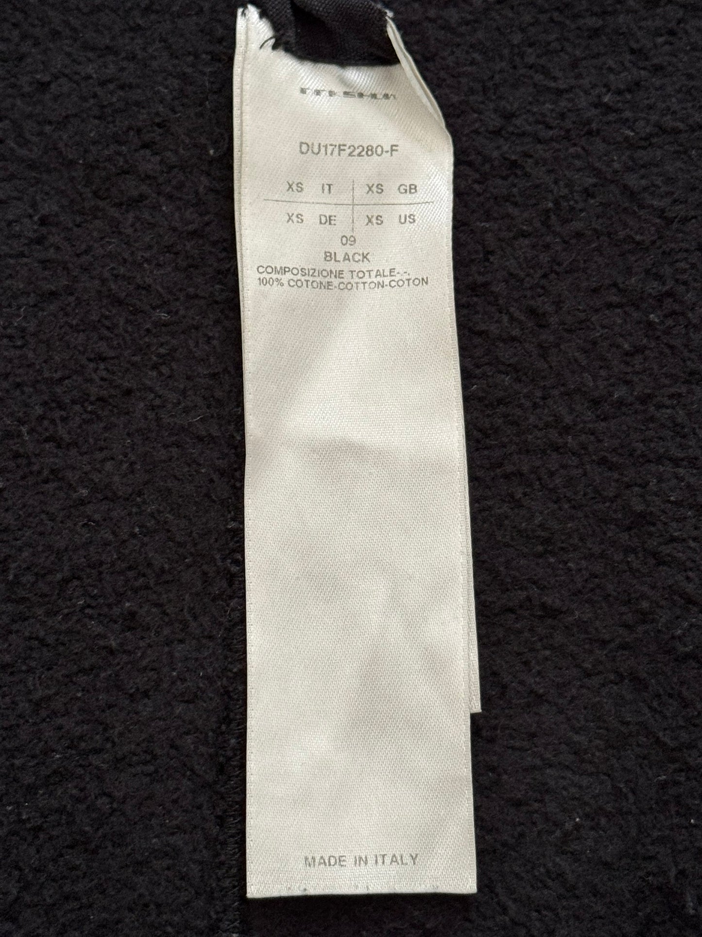 FW17 Rick Owens DRKSHDW Gimp Felpa Zip Up Hoodie