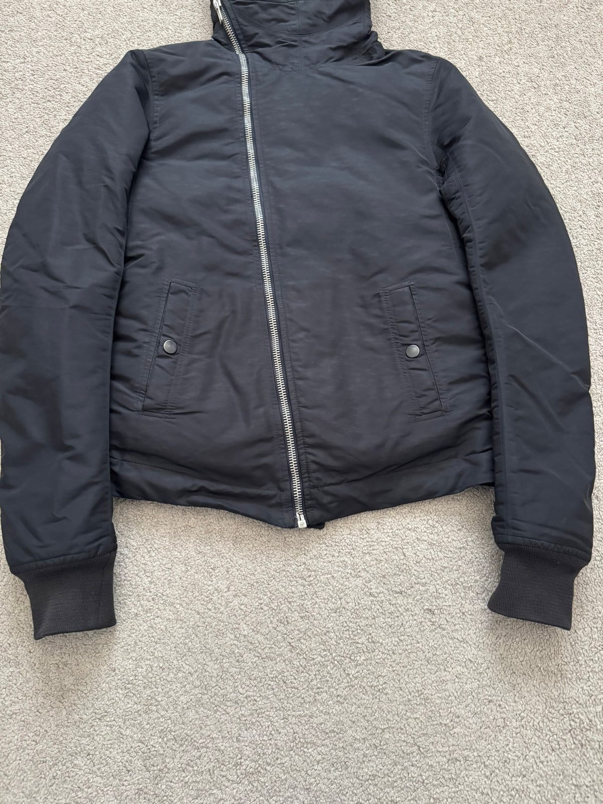 FW08 Rick Owens Mainline "Stag" Nylon Down Scuba Bullet Jacket