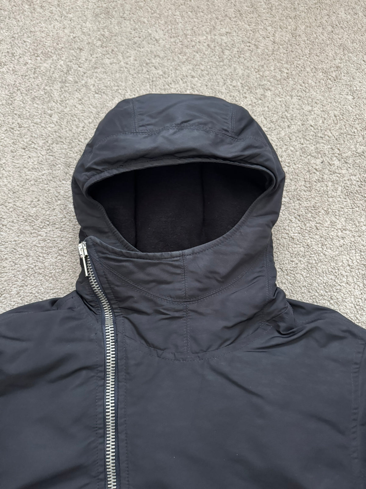 FW08 Rick Owens Mainline "Stag" Nylon Down Scuba Bullet Jacket