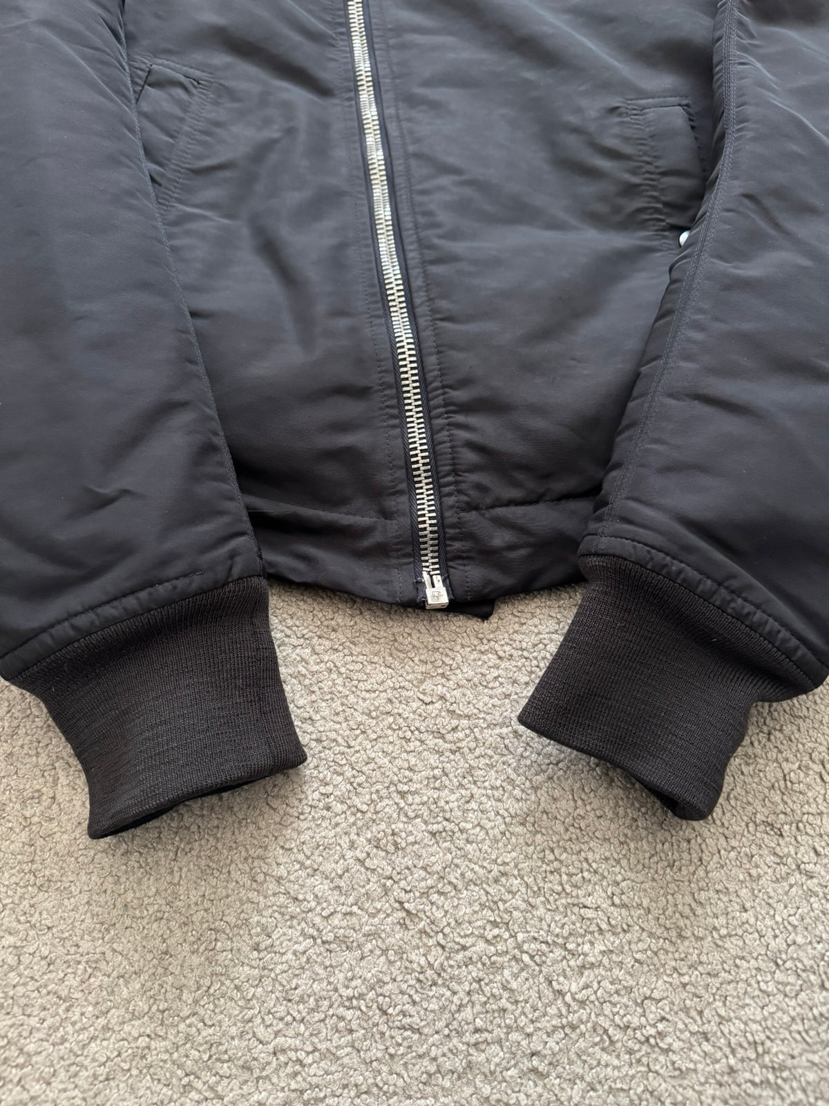 FW08 Rick Owens Mainline "Stag" Nylon Down Scuba Bullet Jacket