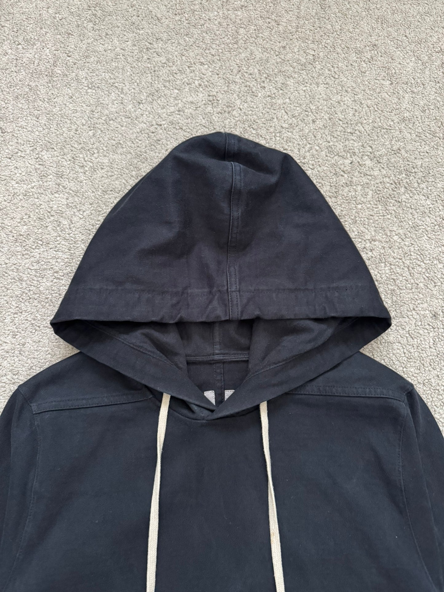 FW15 Rick Owens Mainline "Sphinx" Black Pullover Hoodie