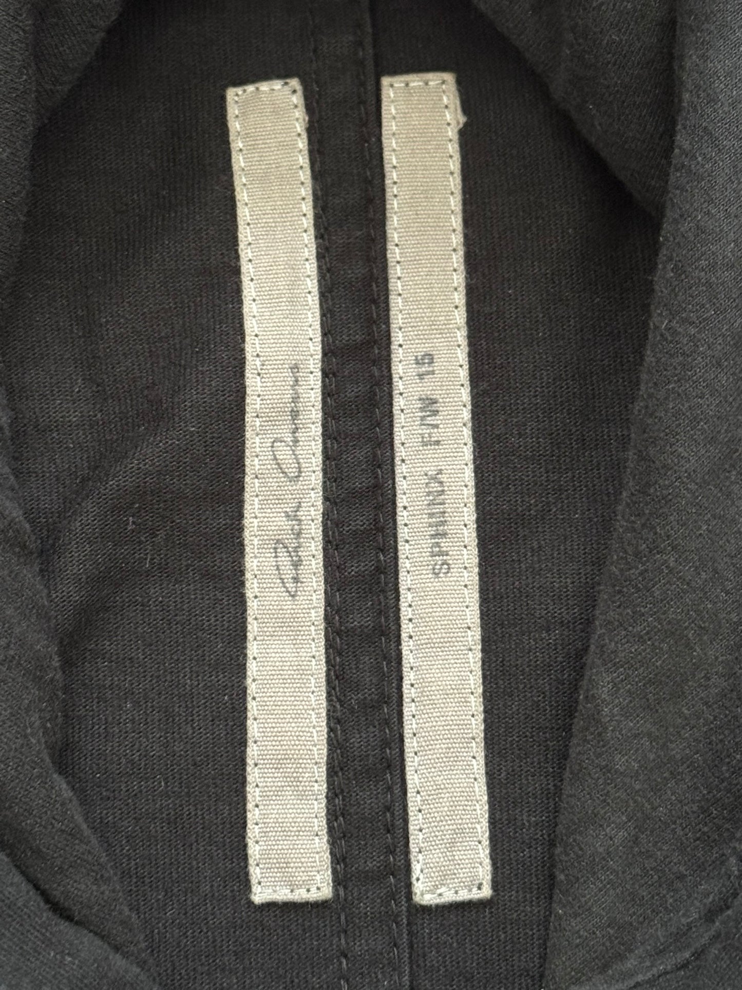 FW15 Rick Owens Mainline "Sphinx" Black Pullover Hoodie