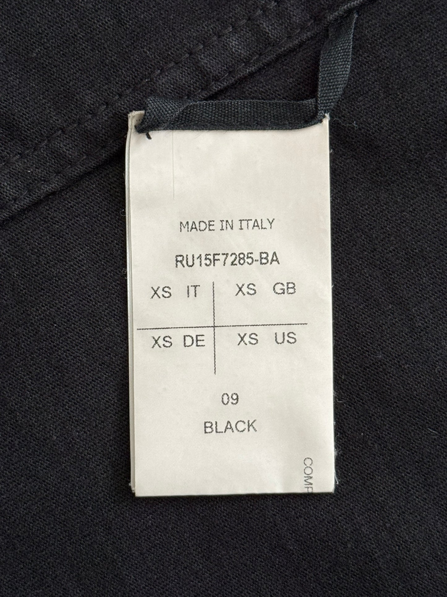 FW15 Rick Owens Mainline "Sphinx" Black Pullover Hoodie