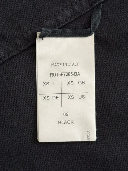 FW15 Rick Owens Mainline "Sphinx" Black Pullover Hoodie