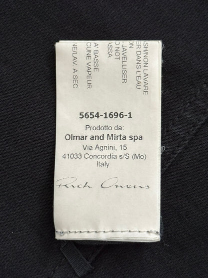 FW15 Rick Owens Mainline "Sphinx" Black Pullover Hoodie