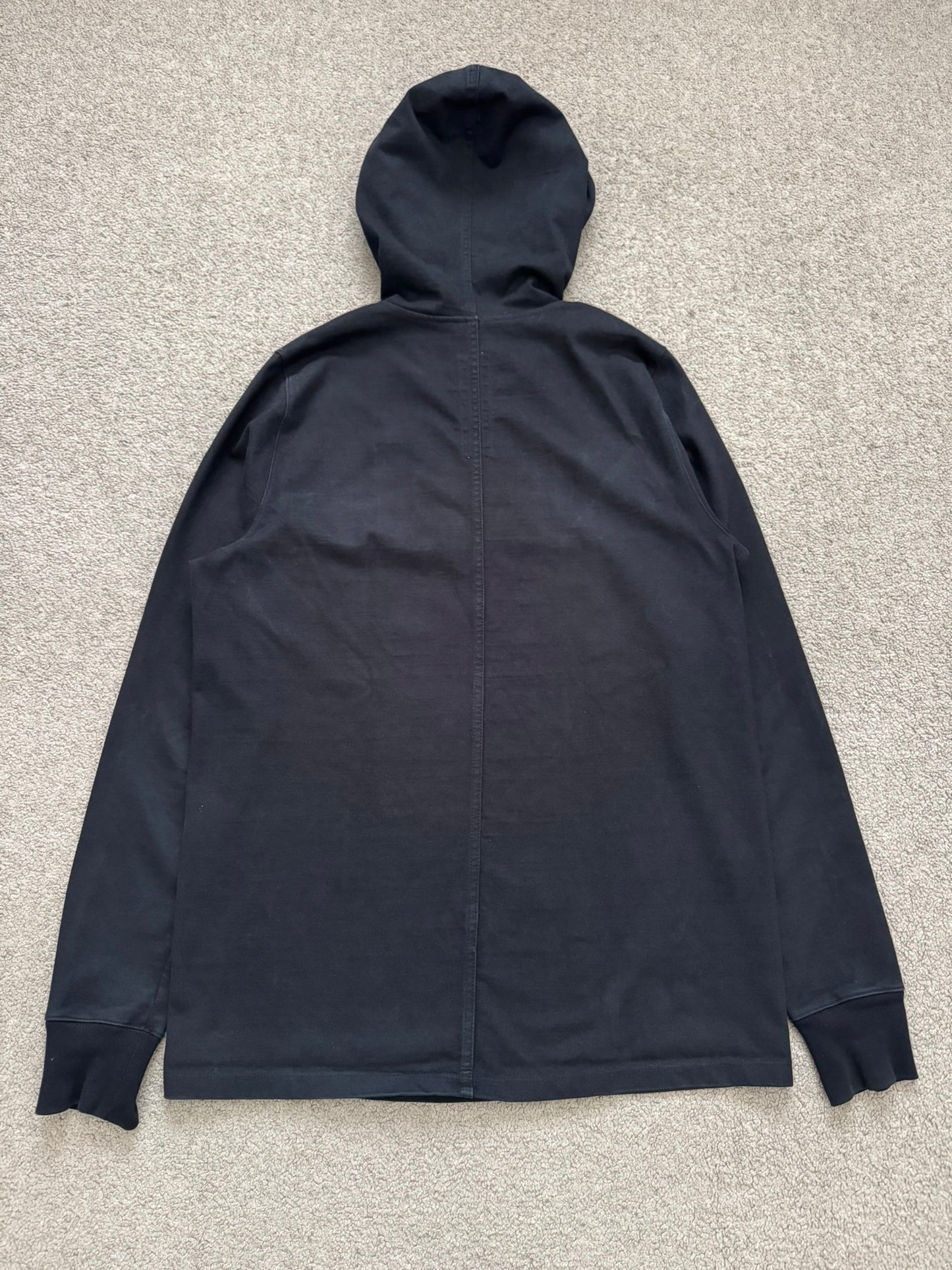 FW15 Rick Owens Mainline "Sphinx" Black Pullover Hoodie