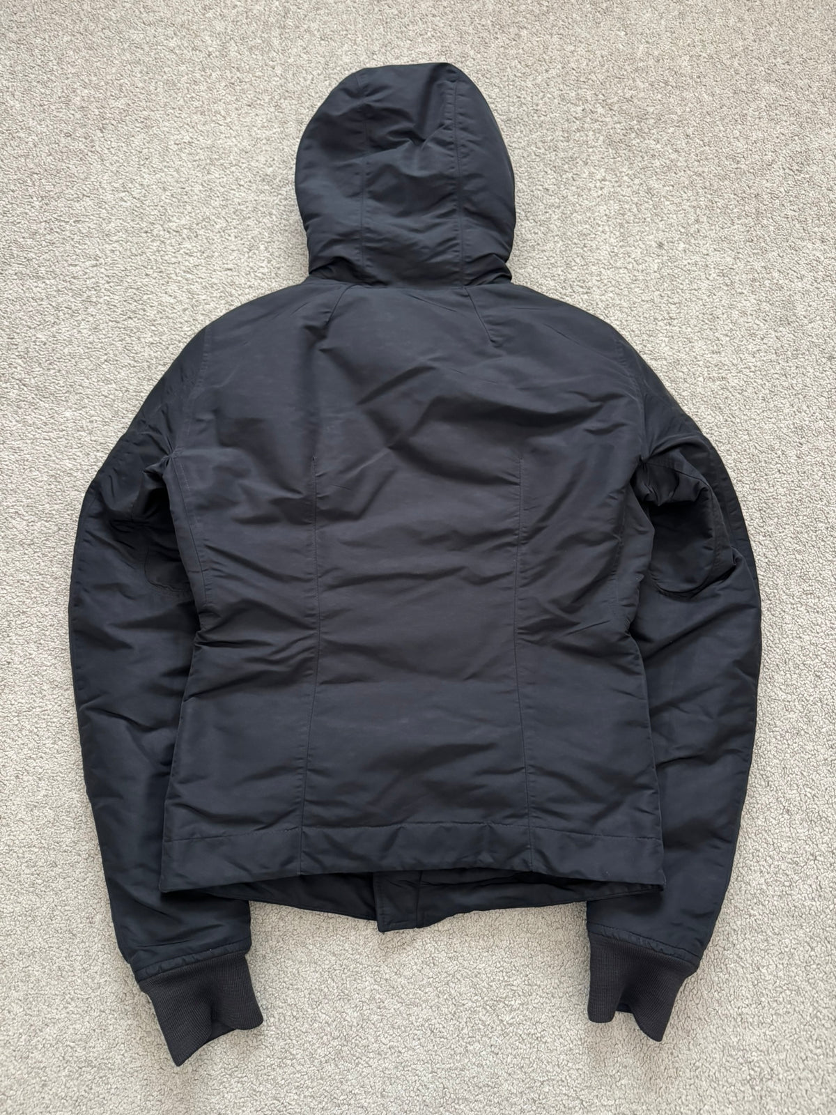 FW08 Rick Owens Mainline "Stag" Nylon Down Scuba Bullet Jacket