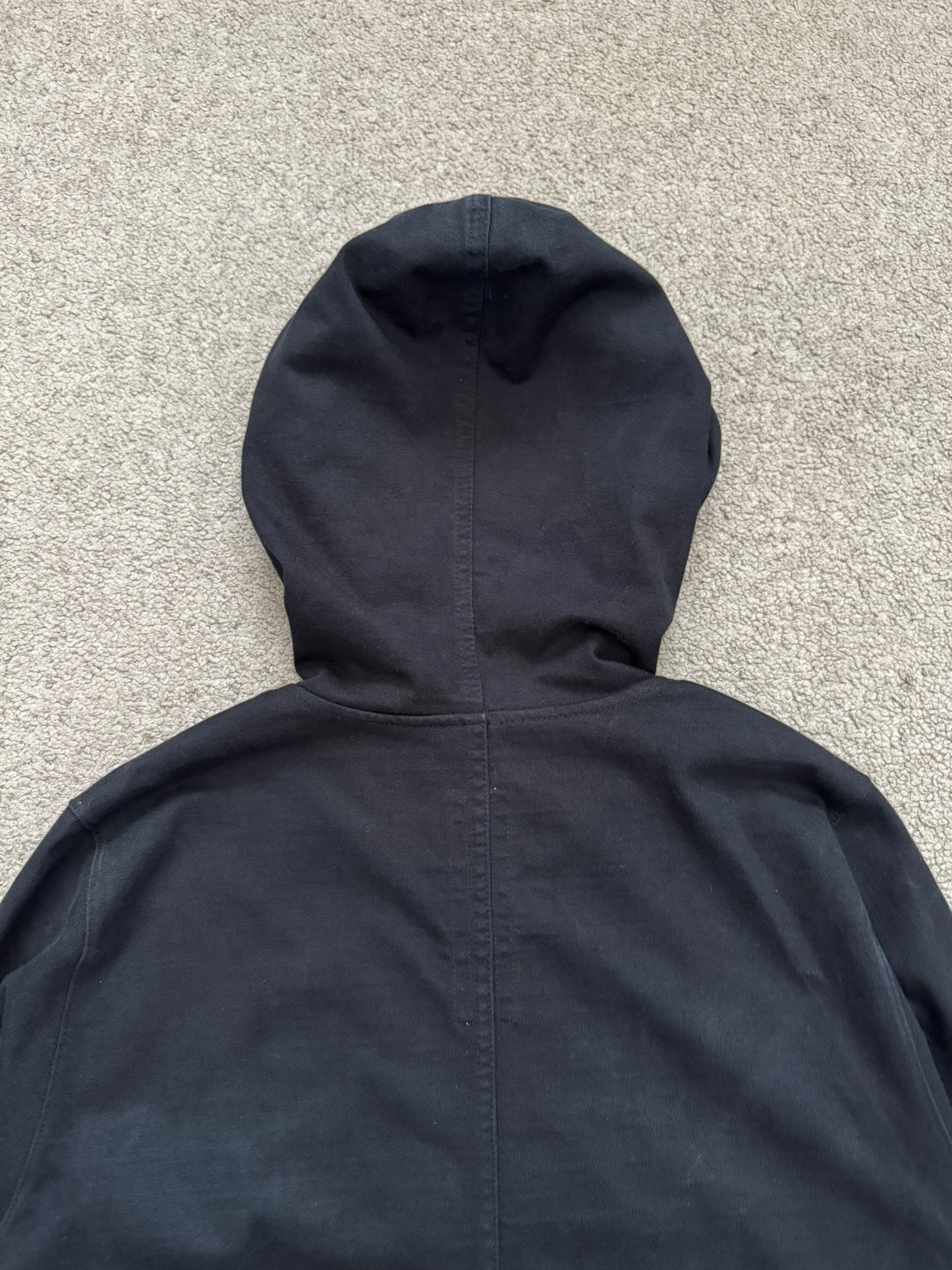FW15 Rick Owens Mainline "Sphinx" Black Pullover Hoodie