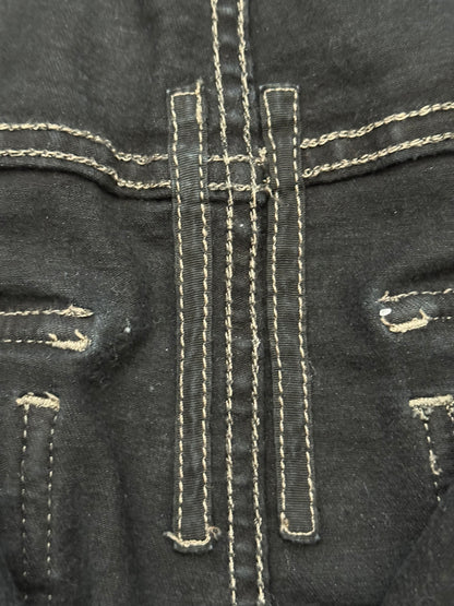 FW16 Rick Owens DRKSHDW Matte Waxed Memphis Biker Denim Jeans