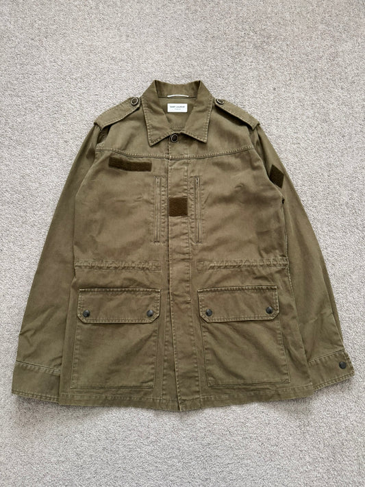 SS16 Saint Laurent by Hedi Slimane M-65 Military Cargo Jacket