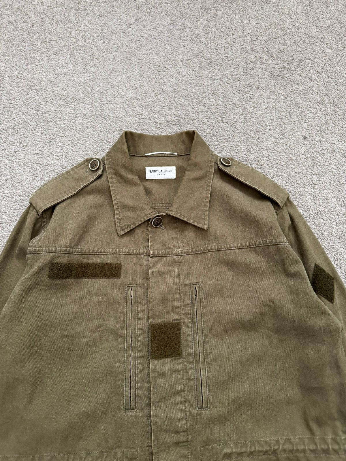 SS16 Saint Laurent by Hedi Slimane M-65 Military Cargo Jacket