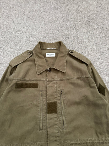 SS16 Saint Laurent by Hedi Slimane M-65 Military Cargo Jacket