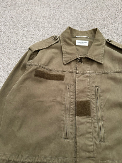 SS16 Saint Laurent by Hedi Slimane M-65 Military Cargo Jacket