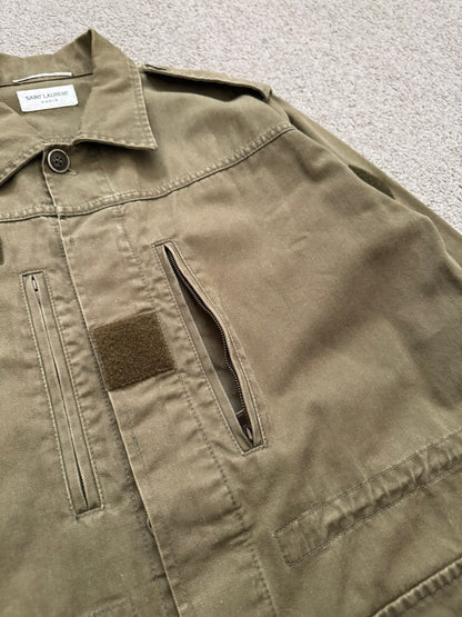 SS16 Saint Laurent by Hedi Slimane M-65 Military Cargo Jacket