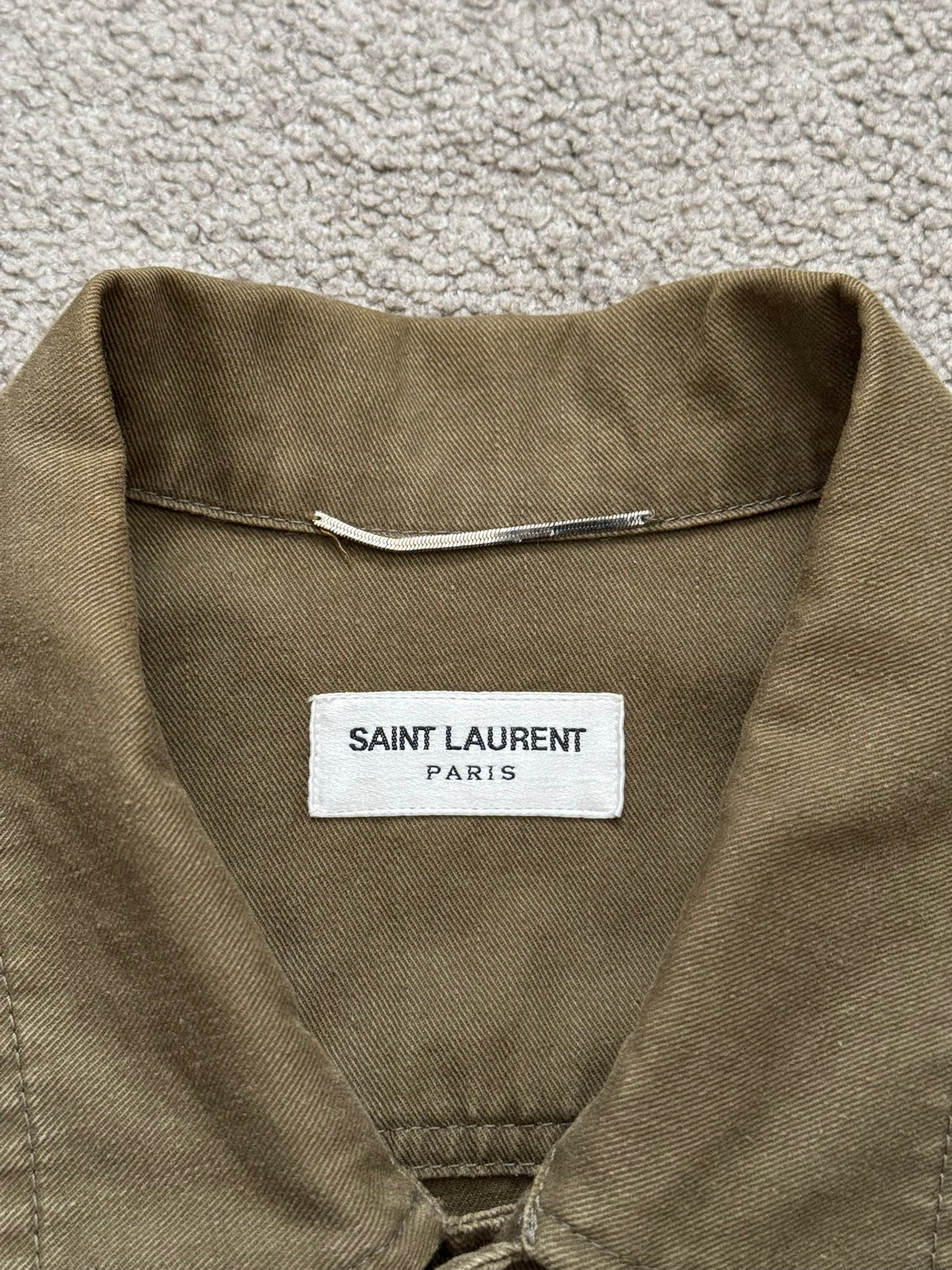 SS16 Saint Laurent by Hedi Slimane M-65 Military Cargo Jacket