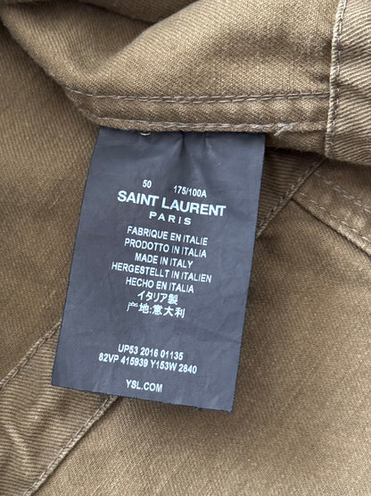SS16 Saint Laurent by Hedi Slimane M-65 Military Cargo Jacket