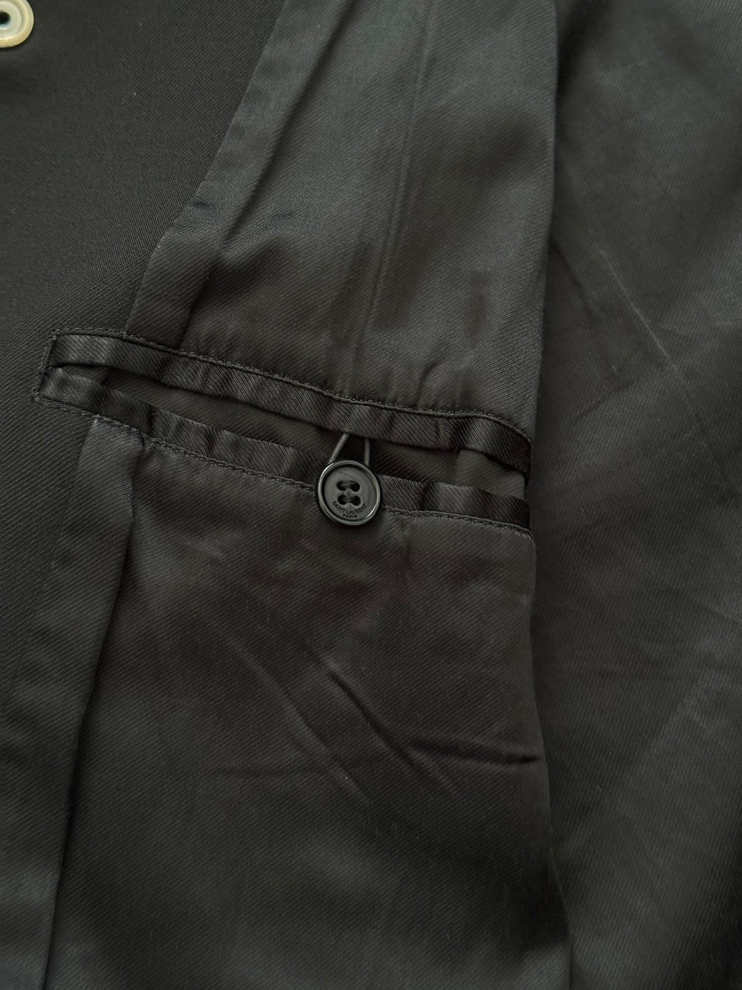 FW14 Saint Laurent by Hedi Slimane Teddy Varsity Bomber Jacket