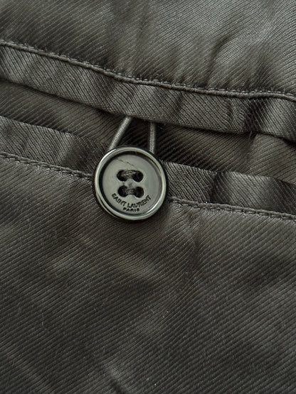 FW14 Saint Laurent by Hedi Slimane Teddy Varsity Bomber Jacket