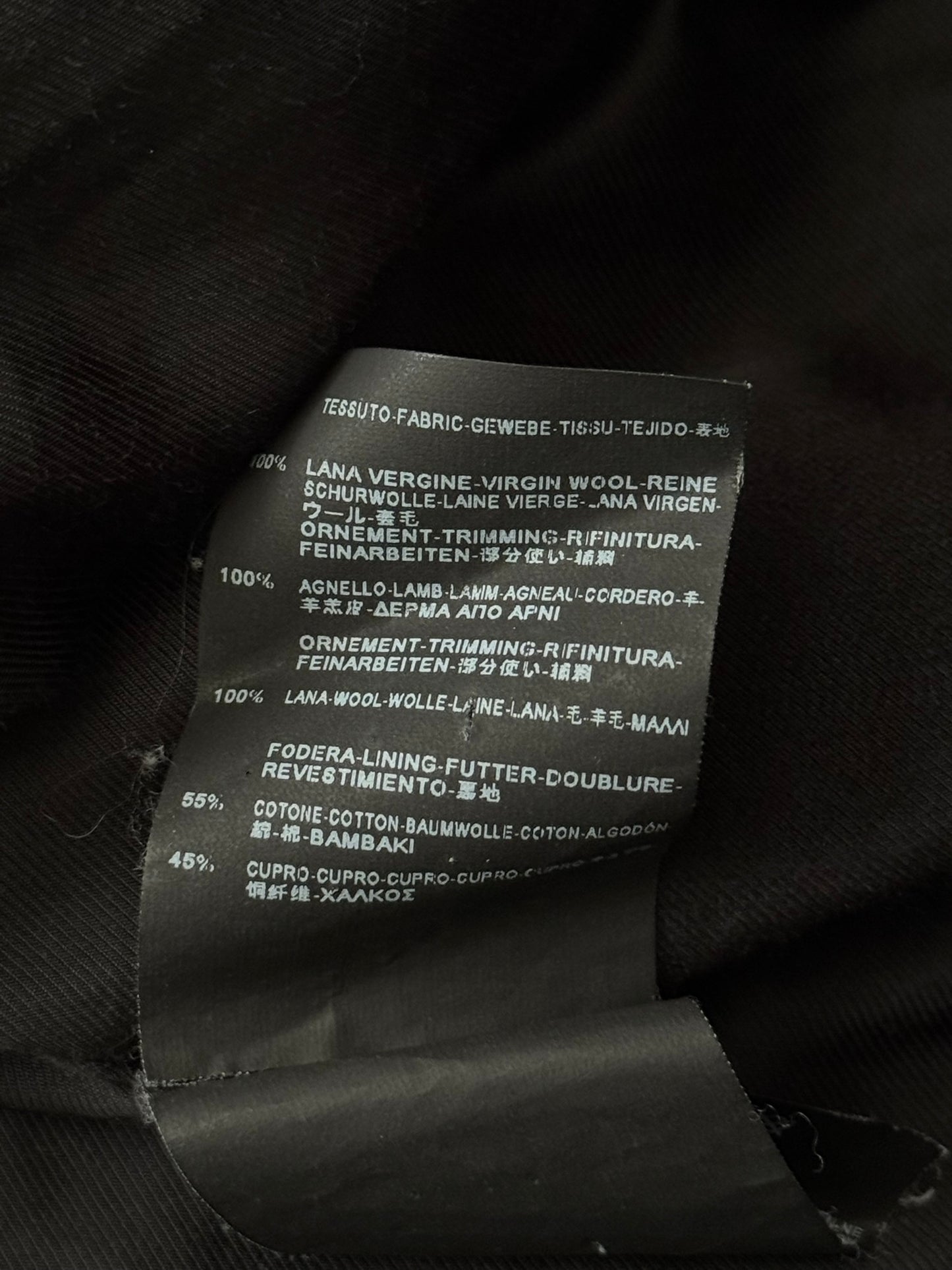 FW14 Saint Laurent by Hedi Slimane Teddy Varsity Bomber Jacket