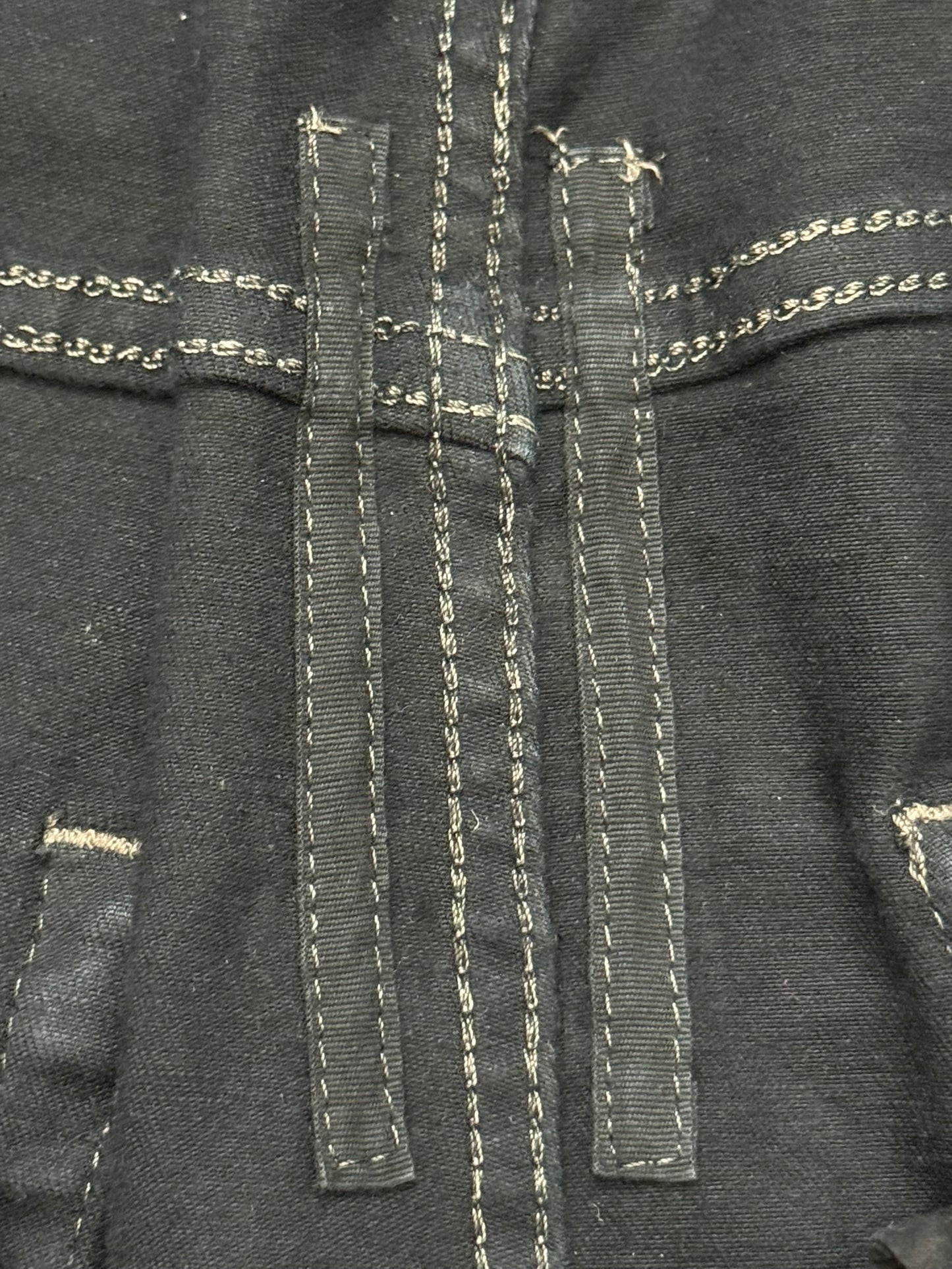 SS17 Rick Owens DRKSHDW Black Waxed Detroit Cut Denim Jeans