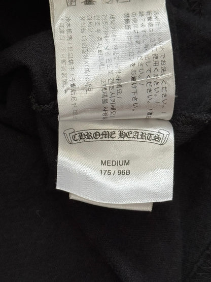 Chrome Hearts Horseshoe Scroll Text Logo Pocket T Shirt