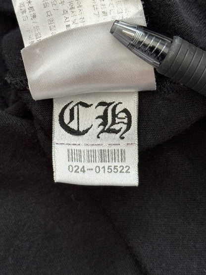 Chrome Hearts Horseshoe Scroll Text Logo Pocket T Shirt
