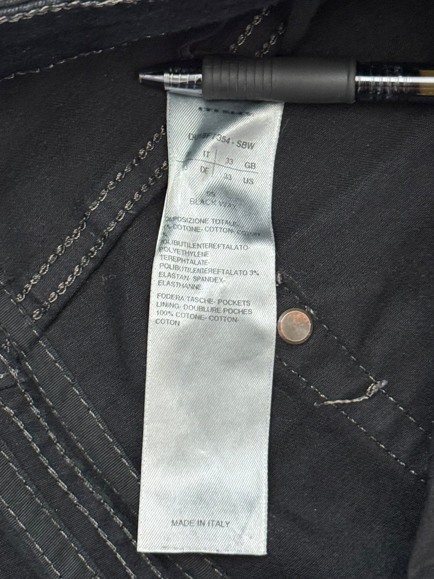 FW18 Rick Owens DRKSHDW Black Waxed Torrence Cut Denim Jeans