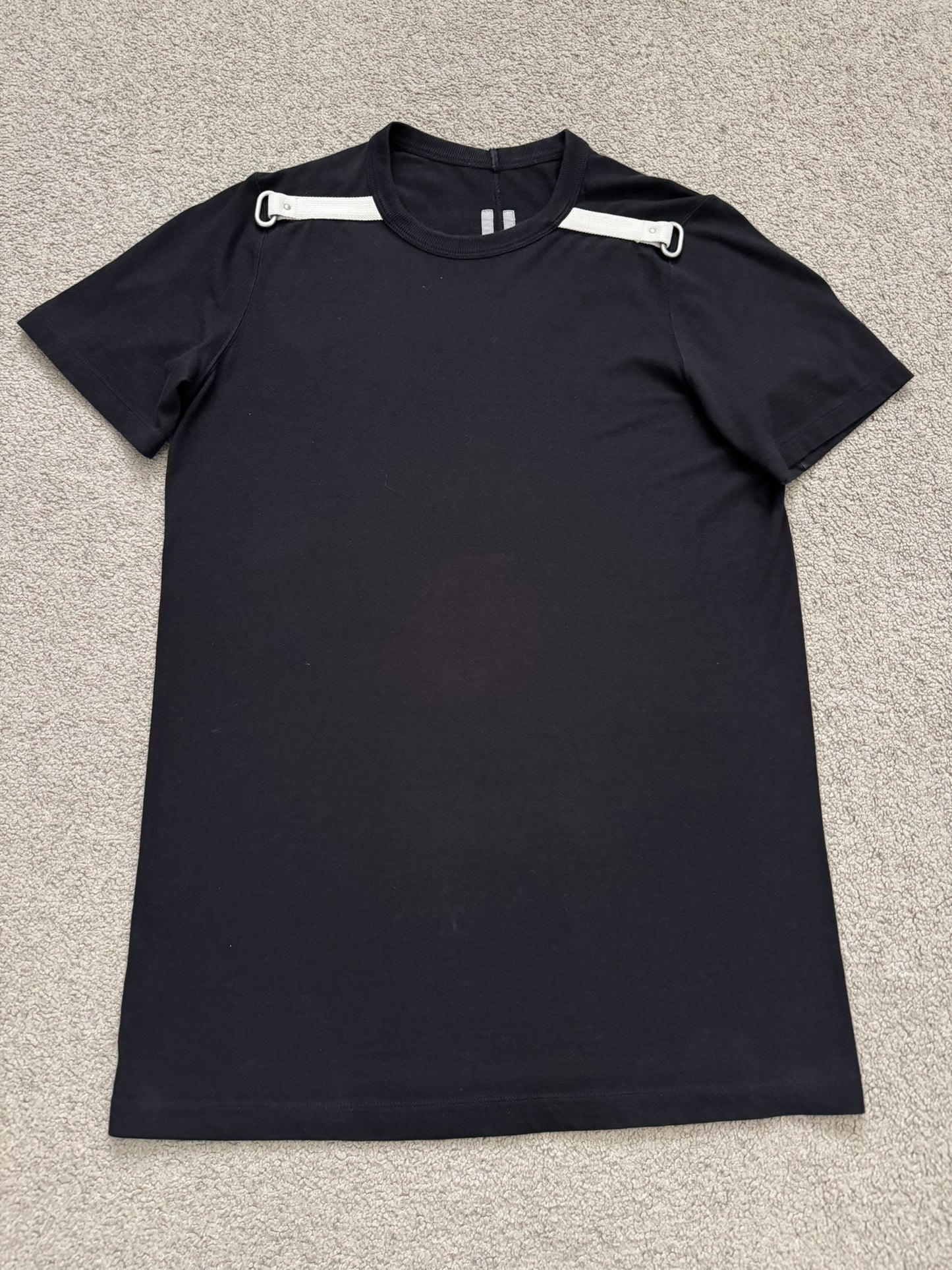 FW19 Rick Owens Mainline D Ring White Stripe Level T Shirt