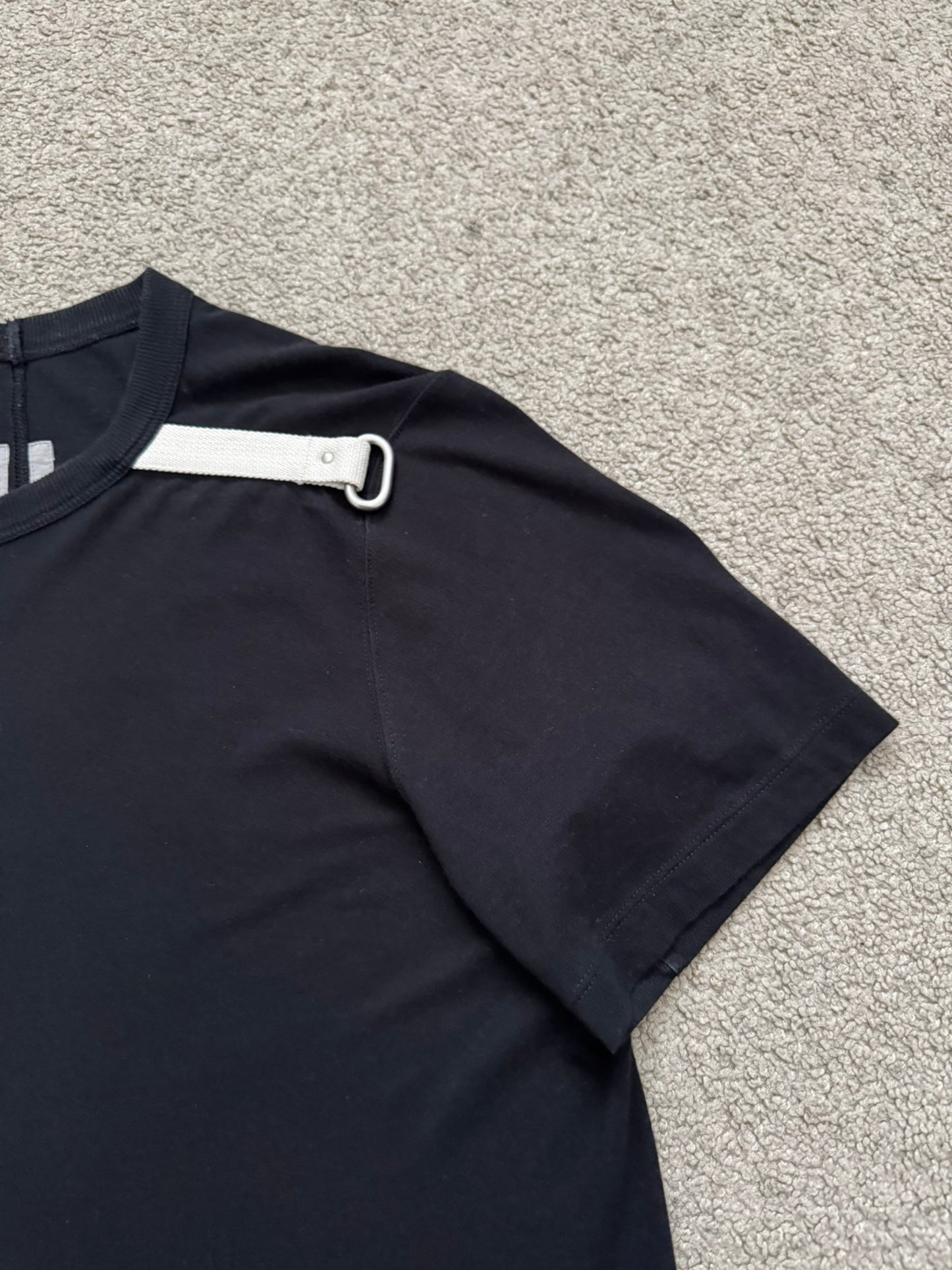 FW19 Rick Owens Mainline D Ring White Stripe Level T Shirt