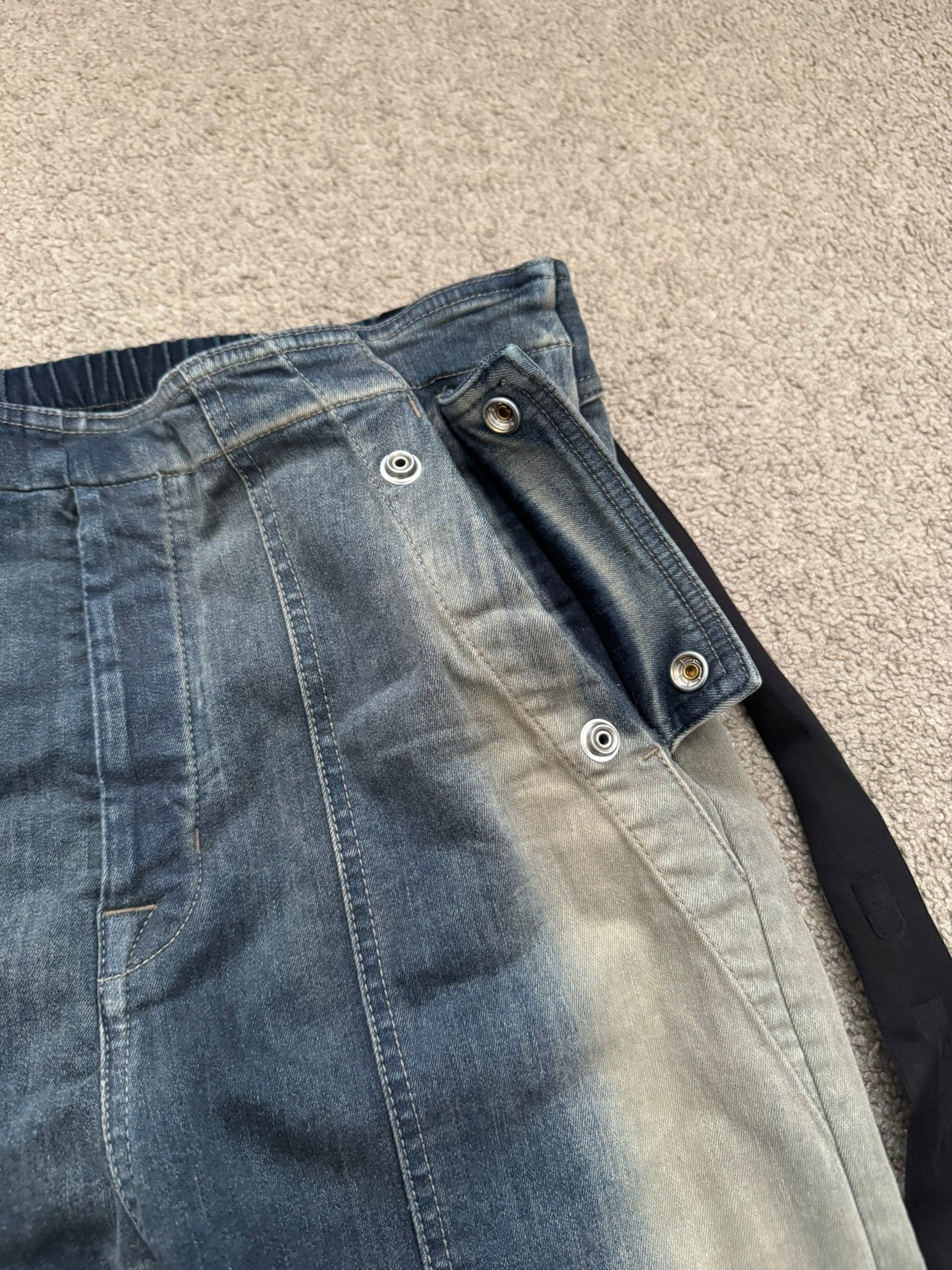 SS23 Rick Owens DRKSHDW Mineral Pearl Aircut Denim Jeans