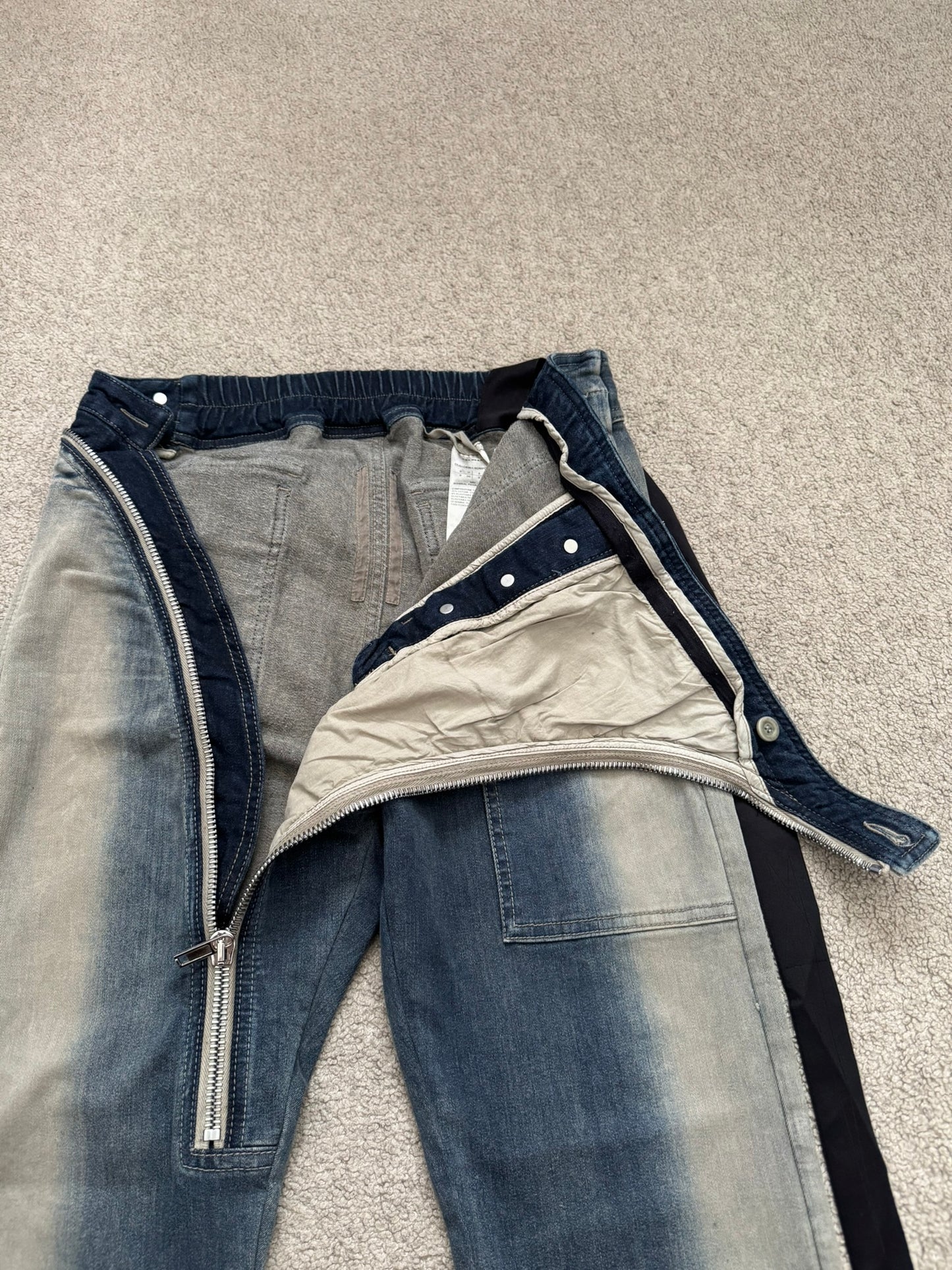 SS23 Rick Owens DRKSHDW Mineral Pearl Aircut Denim Jeans