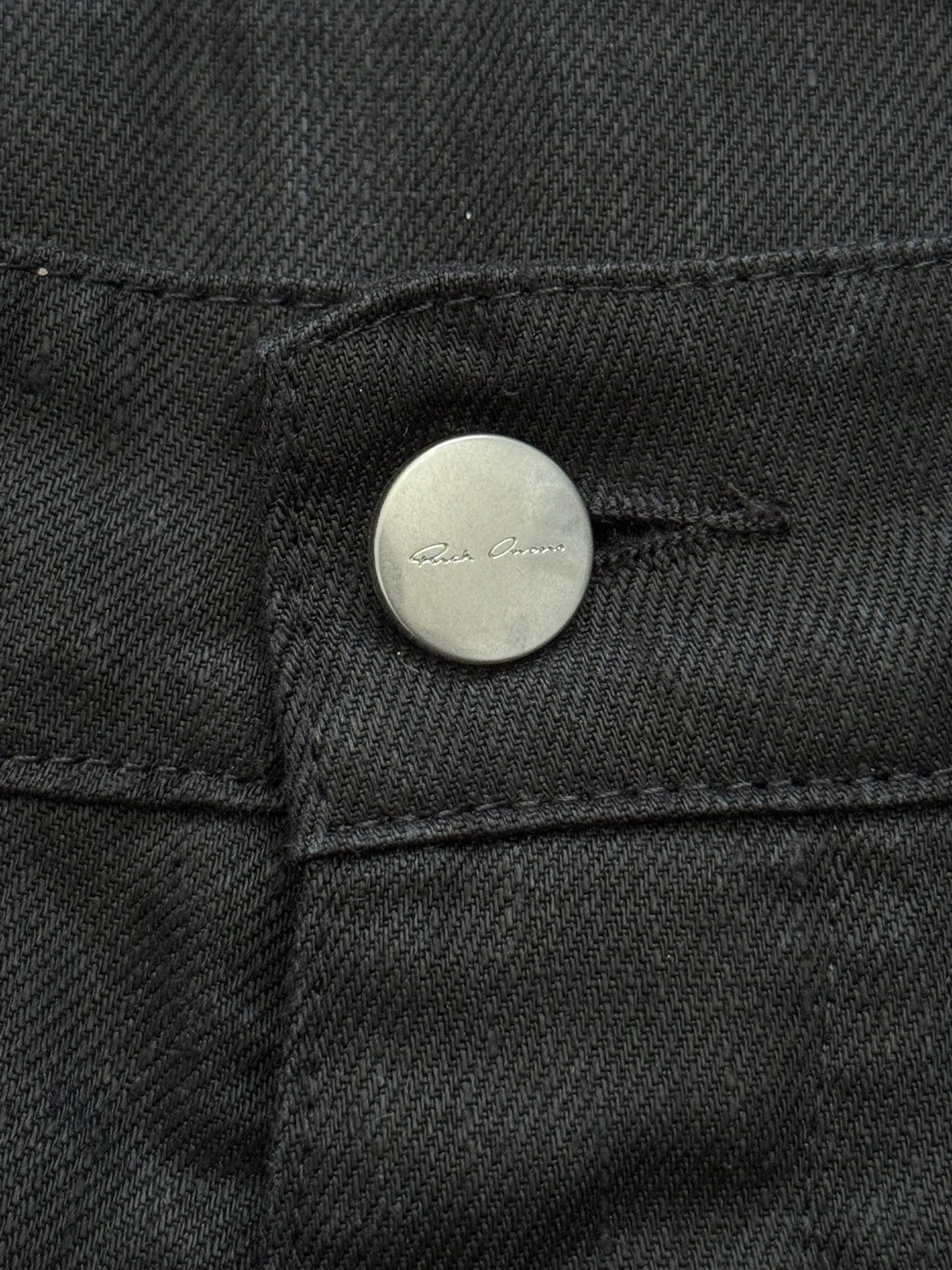 SS25 Rick Owens Mainline "Hollywood" Geth Cuttoff Linen Shorts